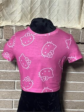Pink Hello Kitty Crop Top